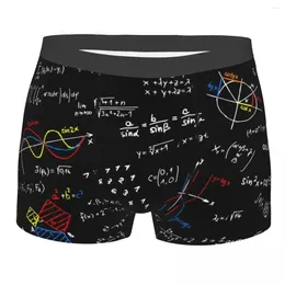Mutande Divertenti Geek Equazioni di fisica Boxer Pantaloncini Mutandine Traspirante da uomo Insegnante di scienze di matematica Slip geometrici Intimo