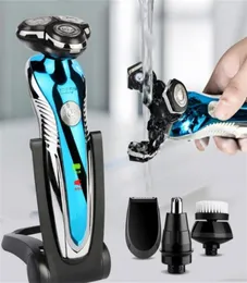 Elektrikli Tıraş Makinesi Yıkanabilir Şarj Edilebilir Elektrikli Tıraş Tıraş Makinesi Erkekler İçin Sakal Düzeltmeni Wetdry Çift Kullanım 2202111708705