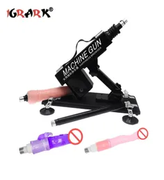 Automatic Sex Machine Gun with Many DildoSexual Intercourse Robot Fucking love Machine 6cm Retractable Female Masturbator Sex Toy7803535