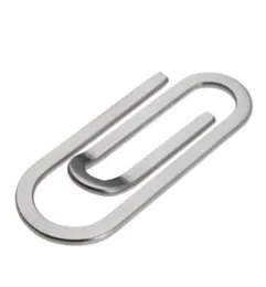 Stal nierdzewna metalowa wielofunkcyjna Men Money Clips Paper Clip Clip Folder Portfolio Karta kredytowa Uchwyt pieniądze Srebrny klip3535242