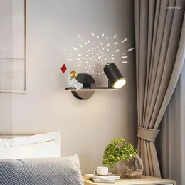 مصابيح الجدار ديكور داخلي غرفة نوم LED للأطفال