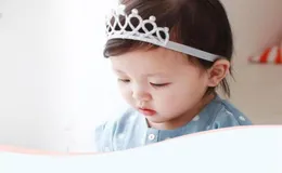 Baby Girls Headbands Sparkle Crowns Kids Grace crown Hair Accessories Tiaras Headbands With Star Rhinestone Hair Accessories 5 Col7194471