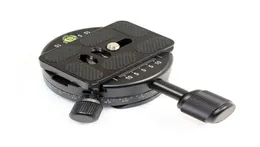 X64 360 도로 회전 파노라마 삼각대 공 헤드 미러리스 SLR 카메라를위한 퀵 릴리스 플레이트가있는 3way 버블 레벨 5456312