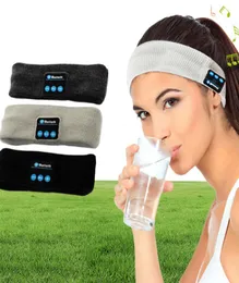 Bluetooth Musik Pannband Hattar Sovande Headwear Earpon Talare Running Headset Fashion Running Sport Hat5704629