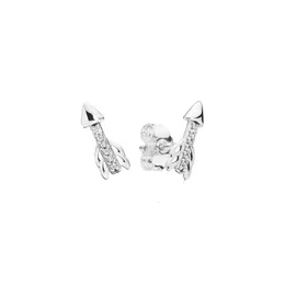 Pandoras oorbellen ontwerper voor vrouwen sieraden originele kwaliteit charme pijl oorbellen zilver cadeau mode veelzijdige trend