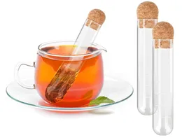 Creative Tea Infuser TEAPOT Test Tube Tea Siler Herb Infuser Transparent Pipe Tea Infusing redskap Köketillbehör