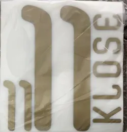 #11 Klose nameset Печатный значок с футбольной нашивкой с теплопередачей