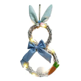 Party Favor Easter Bunny Ear Decorations Led Rattan Wreaths And Home Family Restaurant Pendant Window Props Supplies Luminous Rrf135 Dhrli