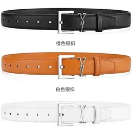 10A With 3Cm Designer Belt For Women Genuine Leather White Black Casual Belts Men Cowhide Bronze Sier Gold Buckle Top Quality Womens Waistband Cintura Belt