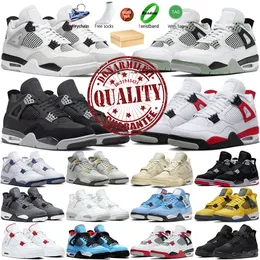 4s basketball shoes jumpman 4 size US 13 black cat sneaker j4 sports cats red thunder university blue military kaws Oreo men designer qinmin123 miui Tony sale sneakers