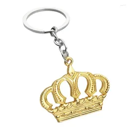 Keychains 100pcs/lot Beautiful Design Metal Mini Crown Keyholders Creative Zinc Alloy For Gifts