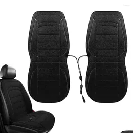 Car Seat Covers Ers Winter Cushion Heated Front Cushions Comfort Er With Fast Heating To Reduce Drop Delivery Automobiles Motorcycles Dhk9L