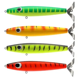 1pc isca bigbait pesca isca dura ser buzzbait madeira flutuante corrico 14cm25g cauda giratória oceano espadarte atum ye0309 231229