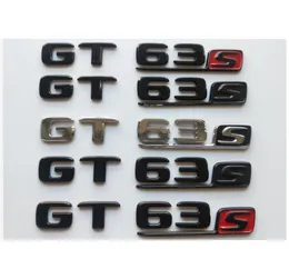 Emblemas de tronco de letras pretas cromadas emblemas emblema stikcer para mercedes x290 coupe amg gt 63 s gt63s5756571