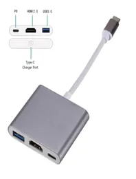 Совместимые разъемы типа C-4K USB C 30 VGA адаптер док-концентратор для Macbook HP Zbook Samsung S20 Dex Huawei P30 Xiaomi 11 T81465217835785