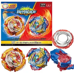 Conjunto de caixas B205 Spriggan Ultimate Valkryrie BU Burst Spinning Top com lançador personalizado brinquedos infantis para crianças 231229