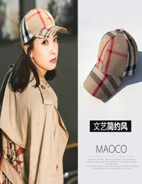 berretto Ins baseball women039s moda coreana berretto versatile rete rossa stesso cappello a quadri art street trend youth8572840
