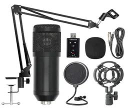 Microfones BM800 Kit de microfone de suspensão profissional Studio Live Stream Broadcasting Gravação Condensador Set Micphone Speaker13106980