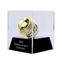 2023 Fantasy Football Championship Ring مع حامل كامل الحجم 8-14 Drop 237y