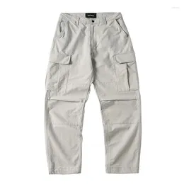 Pantalones para hombres Hombres Japón Coreano Streetwear Moda suelta Casual Multi Bolsillo Vintage Cargo Alta Calidad Cityboy Pantalones al aire libre