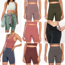 Align Lu Seamless Yoga 5 Calça Curta Lady Define Athletic Fifth Pants Wunder Train Naked Sports Sweatpants Mulher Calça de musculação Roupa de cintura alta