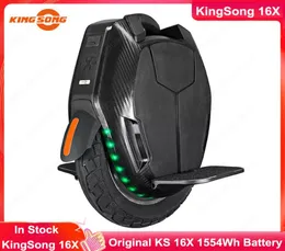 KingSong KS16X Elektrisches Einrad, längste Laufleistung, Einzelrad, 2200-W-Motor, 1554-Wh-Akku, Geschwindigkeit 50 km/h, Dual-Ladegerät8205395