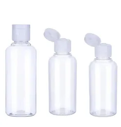 50 Stück 10 30 50 60 100 ml leere transparente Kunststoffpackung Clamshell-Wasserflasche kristallklare Flip-Top-Verschluss-Verpackungsbehälter T204401740