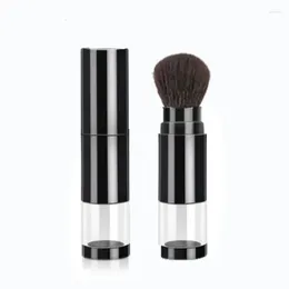 Makeup Brushes 2 In 1 Foundation Brush Empty Travel Blush With Refillable Loose Powder Bottle Jar Beauty Tools