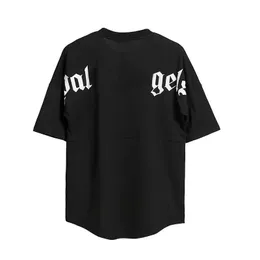 T-shirt sommar mode mens bär kvinnors designer t-shirt långärmad topp palm bokstav bomull t-shirt kläder polo kort ärm avslappnad hög gata högkvalitativ kläder