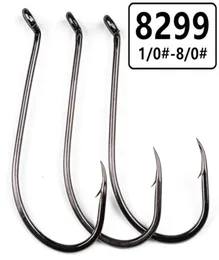 200pcs Lot 8 Boyutlar 1 08 0 8299 Ahtapot Hook Yüksek Karbonlu Çelik Dikenli Balıkçılık Kancaları Balık Kususu Pesca Takım Aksesuarları A02529L7729991