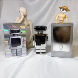 Erkekler Parfüm 100ml Parfums Şöhret Şarj Edilebilir Doldurulabilir Parfüm Eau De Parfum Koku Robot Mango Limon Köln EDT Stokta Uzun