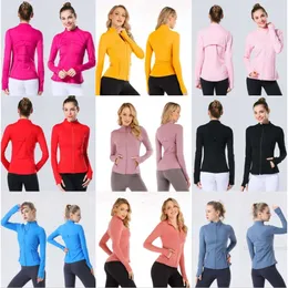 Yoga Jacket Women's Define Workout Sport Coat scuba Fitness Jacket High Street Sports Quick Dry Activewear Top Solid Zip Up Sweatshirt Sportwear Tops Fashion Lady