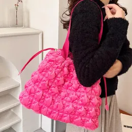 Evening Bags 9 Colors Velour Plus Cotton Shoulder Side For Women 2024 Winter Fashion Warm Luxury Design Quilted Plaid Handbags And Purse