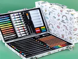 Kalemler sanat seti boyama seti suluboya kalem boya boyu su kalemi çizim tahtası doodle malzemeleri çocuklar eğitim oyuncakları hediye 2211083162323
