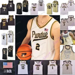 Purdue Boilermakers كرة السلة Jersey Youth Kids College Zach Edey Fleter Loyer Braden Smith Furst Newman Gillis Kaufman-Renn Robinson Ivey Morton Jenkins Jr.