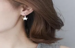 Lampadario pendente minimalista semplice ragazza geometrica selvaggia floreale carino orecchini con stella a cinque punte orecchini interi9202088