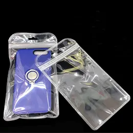 Custodia per imballaggio in plastica trasparente trasparente da 12 * 22 cm per iPhone 15 14 8 7 plus Custodia per display Borse per vendita al dettaglio