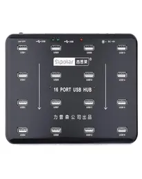Sipolar 16 Ports USB 20 Hub Bluk Duplicator For 16 TF SD Card Reader Udisk Data Test Batch Copy With 5V 3A Power Adapter 2106153837851