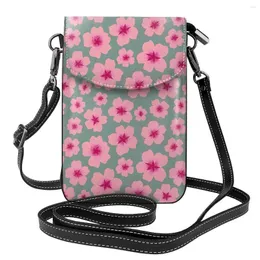 Evening Bags Peach Blossom Shoulder Bag Spring Flowers Plant Funny Leather Shopping Women Female Gift Purse
