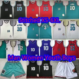 Custom S-6XL REMBACK 1998-99 BASTOCÊNCIO 10 Mikebibby Jersey Classic Vintage 3 Shareefabdurrahim Jerseys costurou 12 camisas esportivas respiráveis Jamorant