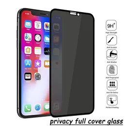 2024 Hot-Selling Privacy Glass Protector för iPhone 15 14 13 12 Mini 11 Pro Max XR XS SE 6 7 8 Plus Anti-Spy Full Cover Tempered Glass Anti-Glare