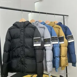 Men's Down CP Cotton Jacket Outon and Winter New Stones Island Alta versão do metal Nylon Waterproof Couples Stones Island Jacket 5194