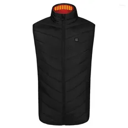 Jaquetas de caça colete de aquecimento masculino/feminino casual com decote em v usb aquecido controle inteligente temperatura jaqueta casaco de algodão inverno