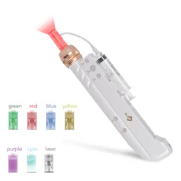 Nuovo MYM Derma Pen Hydra Microneedle Pen Terapia della luce a LED per smagliature Pelle Cura del viso Rimozione dell'acne Anti invecchiamento (ricaricabile)