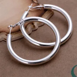 Anello soramimi da 5 mm placcato in argento sterling nuovissimo DFMSE149 orecchini da donna in argento 925 con lampadario pendente 10 paia molto230G