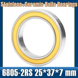 Diamonds 68052rs Edelstahllager 25 * 37 * 7 mm (1 Stück) Abec5 6805 Rs Fahrrad-BB-Halterung unten 25 37 7 Keramikkugellager