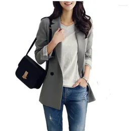 Damenanzüge 2024 Herbst Vintage Frauen Blazer Koreanische Mode Taschen Anzug Jacke Beiläufige Dünne Oberbekleidung Weibliche Langarm Blazer W169