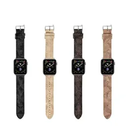 Straps Genuine Cow Leather Watchband For Apple Watch Strap Bands Smartwatch Band Series 1 2 3 4 5 6 7 S1 S2 S3 S4 S5 S6 S7 SE 38MM 41MM 4