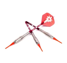3 pcsset New 16g High quality professional Electronic darts Red Soft tip darts Aluminum rod antithrow Copper shaft Soft tip Red 4518452