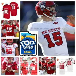 Personalizza NC State Brennan Armstrong Wolfpack Maglie da calcio NCAA College Uomo Donna Gioventù tutte cucite 11 Payton Wilson 80 Bradley Rozner Shyheim Battle